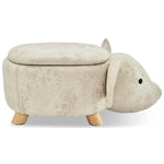 Pig Storage Ottoman - Grey