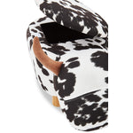 Cow Storage Ottoman - Black and White