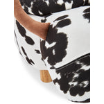 Cow Storage Ottoman - Black and White