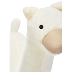 Llama Ottoman - White