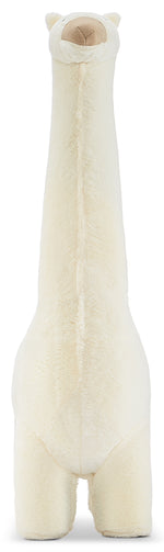 Llama Ottoman - White