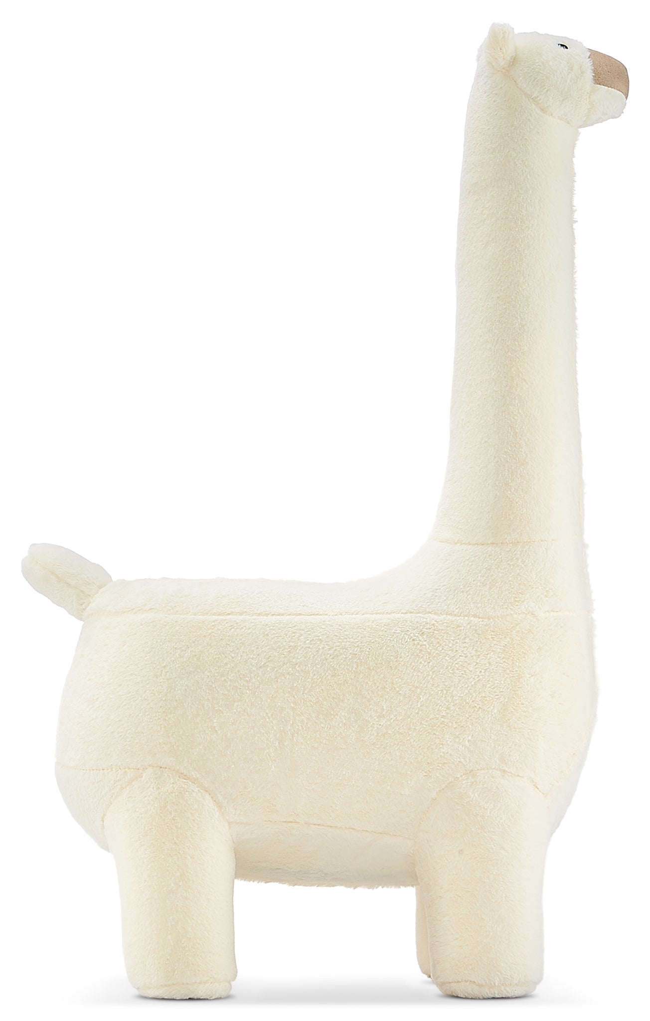 Llama Ottoman - White