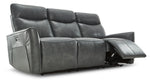 Malcolm Power Reclining Sofa - Ice Grey