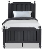 Dianna Twin Bed - Dark Grey