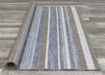 Euclid 7'10" X 10'10" Indoor/Outdoor Banded Rug - Grey Brown Area Rug