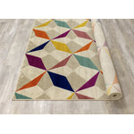 Brille 5'3" X 7'7" Diamond Checkerboard Rug - Multicolour Area Rug