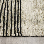 Ollie 5'1" X 7'7" Abstract Pen Drawing Rug - Grey  Area Rug