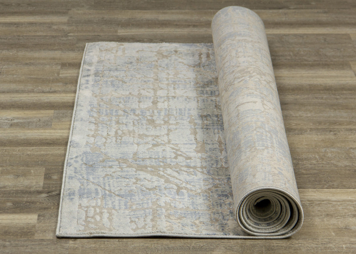 Harper 7'10" X 10'6" Crosshatching Rug - Grey Blue Area Rug