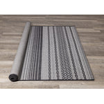 Jango 7'10" X 10'6" Indoor/Outdoor Tribal Rug - Grey Black Area Rug