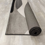 Paladin 6'7" X 9'6" Drifts Rug - Black Grey  Area Rug