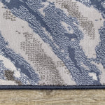 Intrepid 7'10" X 10'10" Rushing Water Rug - Blue Cream Area Rug