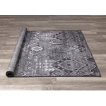 Jango 5'3" X 7'4" Indoor/Outdoor Geometric Rug - Grey Black  Area Rug