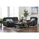 Martin Power Reclining Sofa - Dark grey