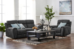 Martin Power Reclining Sofa - Dark grey