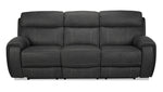 Martin Power Reclining Sofa - Dark grey
