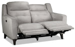 Lucas Power Reclining Loveseat - Silver Grey