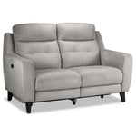 Lucas Power Reclining Loveseat - Silver Grey