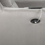 Lucas Power Reclining Loveseat - Silver Grey