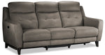 Lucas Power Reclining Sofa - Dark Grey