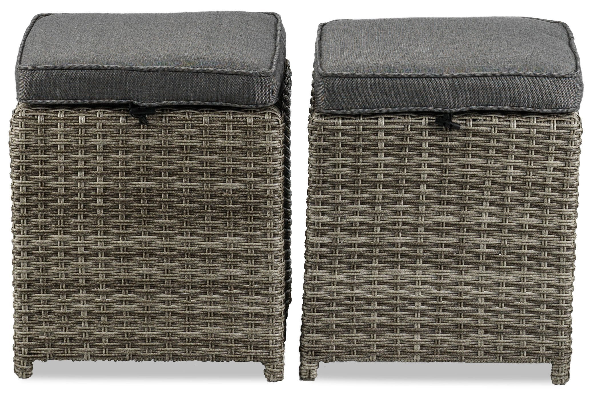 Melville One - Outdoor Ottoman - Grey