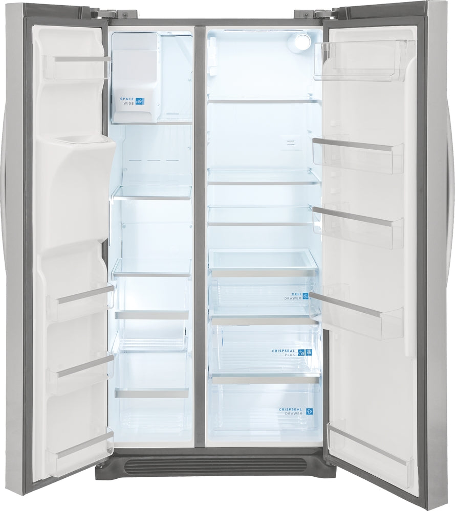 Frigidaire Gallery 36" 22.2 Cu. Ft. Stainless Steel Counter-Depth Side-by-Side Refrigerator - GRSC2352AF