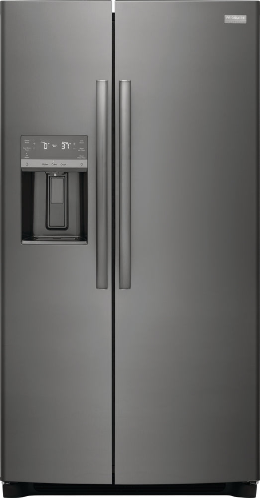Frigidaire Gallery 36" 22.2 Cu. Ft. Black Stainless Steel Counter-Depth Side-by-Side Refrigerator - GRSC2352AD