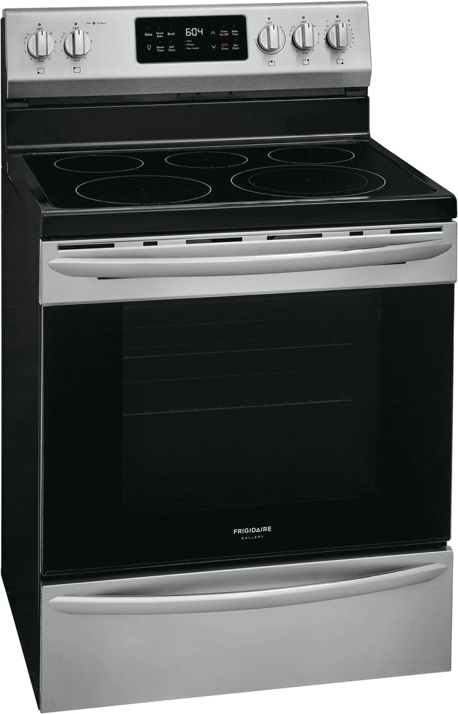 Frigidaire Gallery Stainless Steel Freestanding Electric Range with Steam Clean - GCRE302CAF