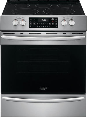 Frigidaire Gallery Smudge-Proof Stainless Steel Slide-In Electric Convection Range with Air Fry (5.4 Cu. Ft.) - CGEH3047VF