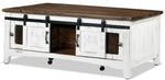 Pueblo Coffee Table and Two End Table Set - White