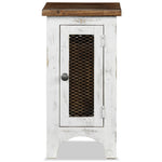 Pueblo 17" Chairside Table - Weathered White