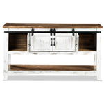 Pueblo Sofa Table - Weathered White