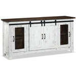 Pueblo 67" TV Stand - Weathered White