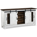 Pueblo 67" TV Stand - Weathered White