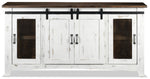 Pueblo 67" TV Stand - Weathered White