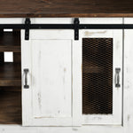 Pueblo 70" TV Stand - Weathered White