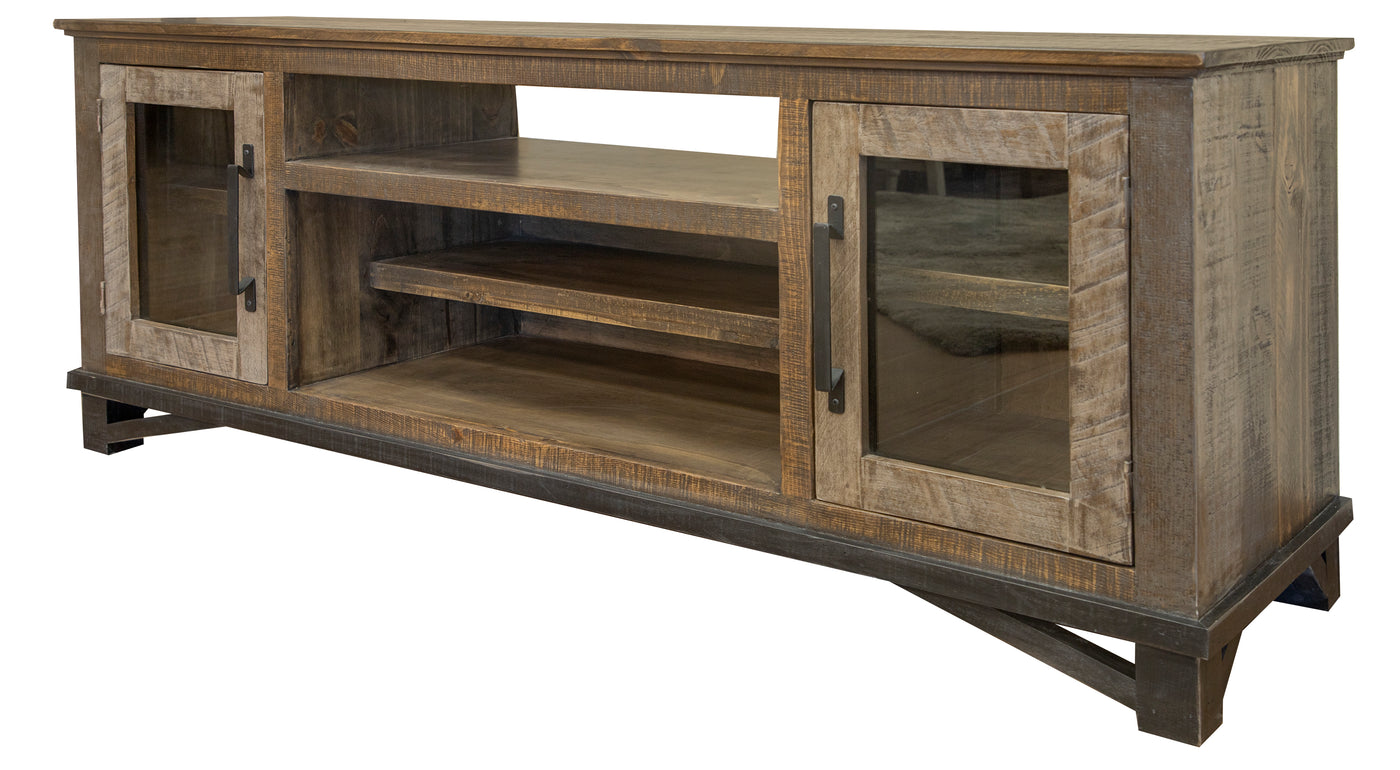 Baron 4-Piece Entertainment Wall Unit - Barnwood | Leon's