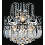 Amanda 3 Light Wall Sconce - Chrome