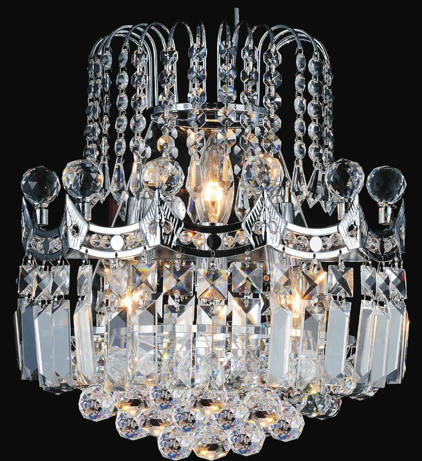 Amanda 3 Light Wall Sconce - Chrome