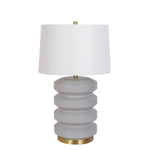 Jordyn 28" Ceramic Table Lamp - Grey Ceramic and Gold