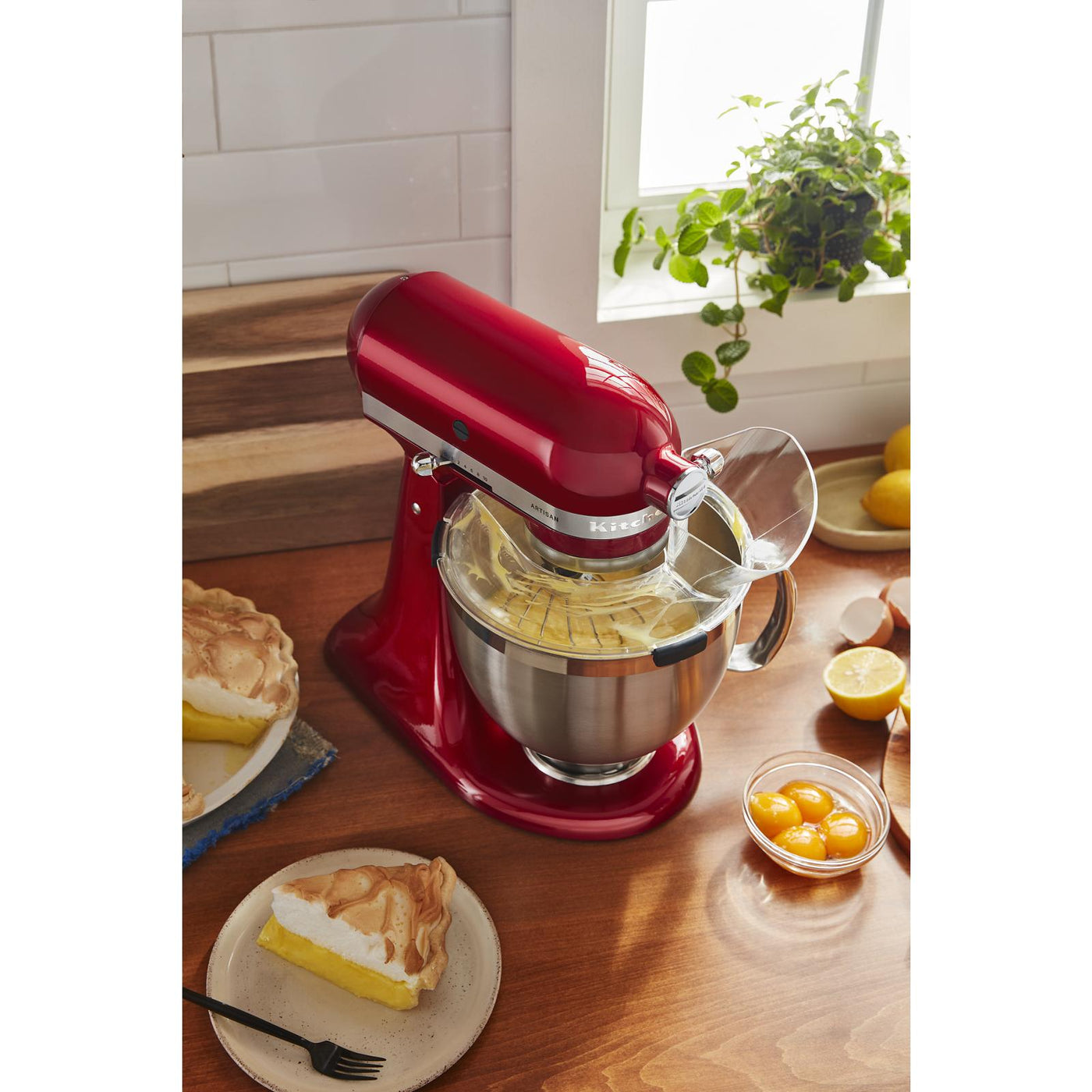 KitchenAid Candy Apple Red Artisan® Series Tilt-Head Stand Mixer with Premium Accessory Pack - KSM195PSCA