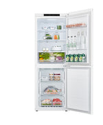 LG White 24" Counter Depth Two-Door Bottom Mount Refrigerator with Multi Air-Flow Technology (10.8 Cu.Ft) - LRDNC1004W