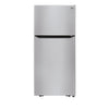 LG Stainless Steel 30” Top Mount Refrigerator (20 Cu.Ft.) - LTCS20020S