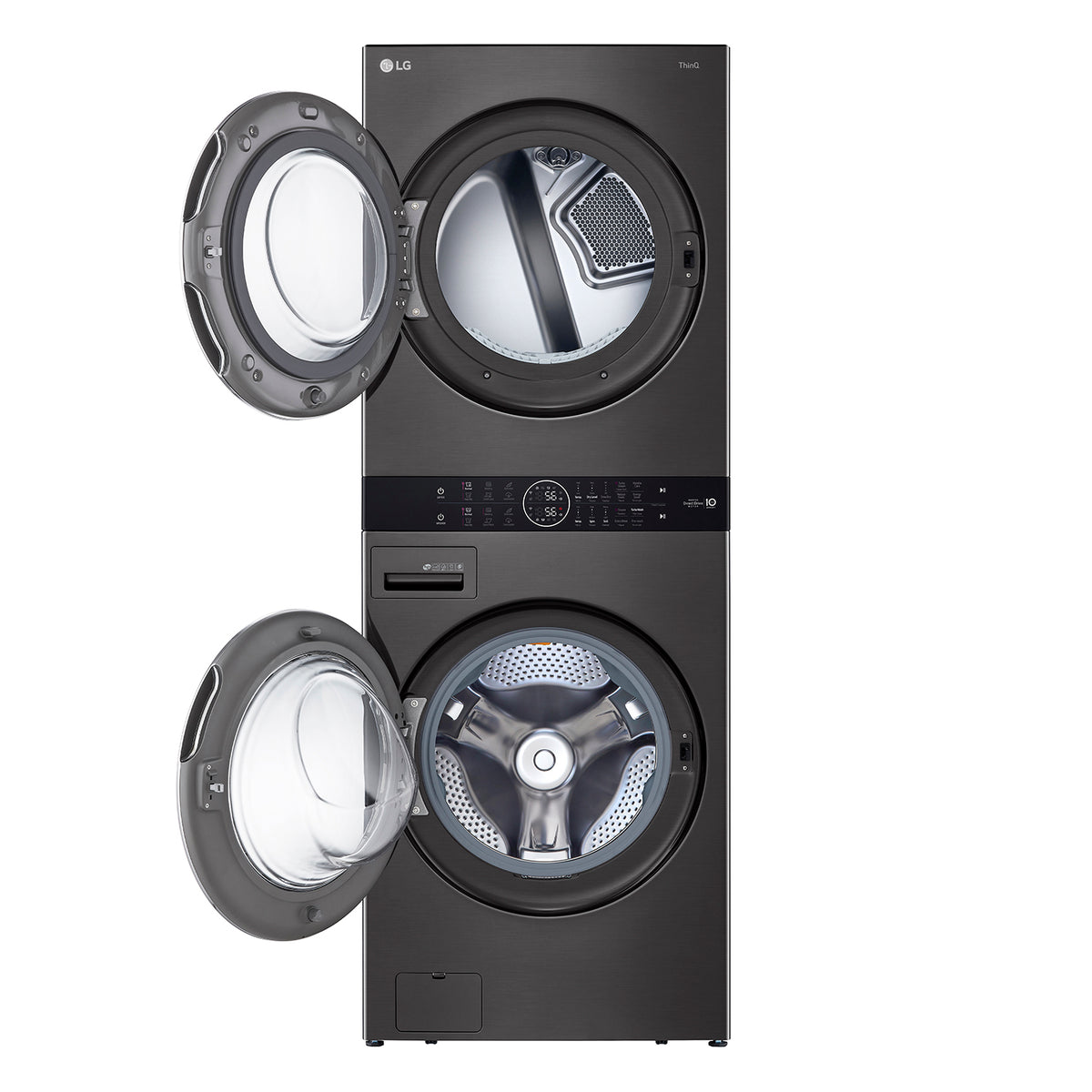LG Black Steel Front Load LG WashTower™ with Centre Control™ 5.2 Cu. Ft