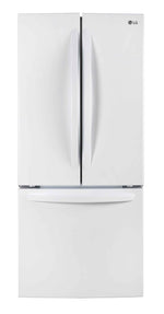 LG 30" 22 Cu. Ft. White French Door Refrigerator - LRFNS2200W