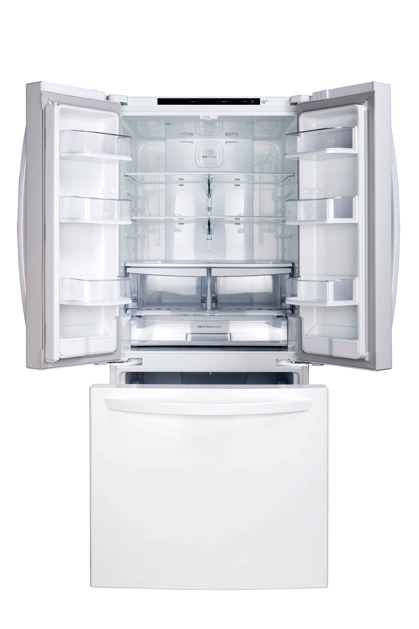 LG 30" White French Door Refrigerator (22 cu. ft.) - LRFNS2200W