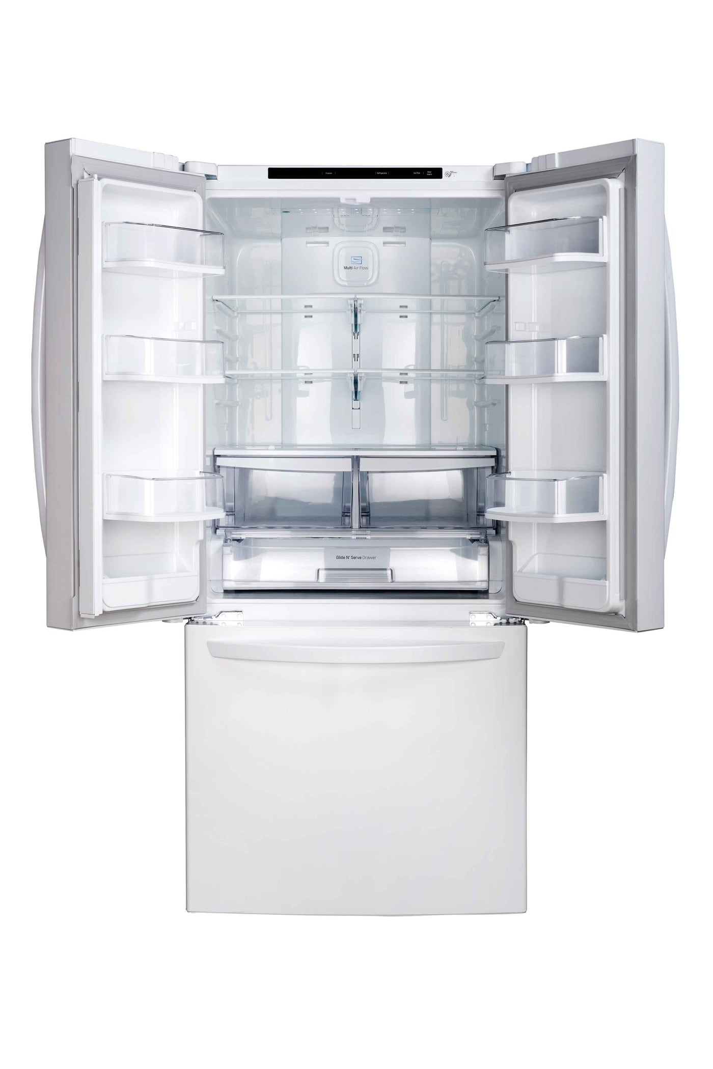LG 30" White French Door Refrigerator (22 cu. ft.) - LRFNS2200W