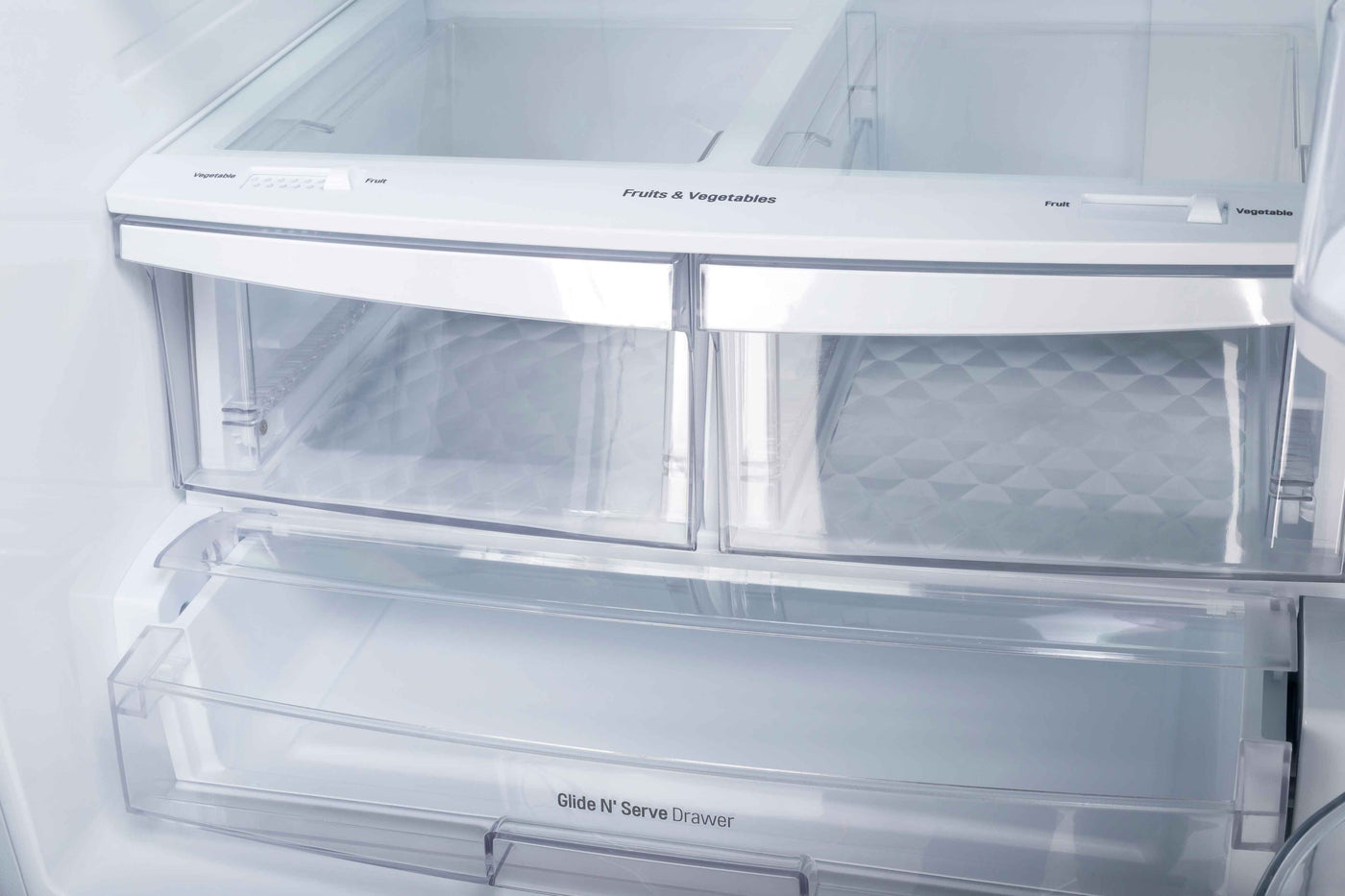 LG 30" White French Door Refrigerator (22 cu. ft.) - LRFNS2200W