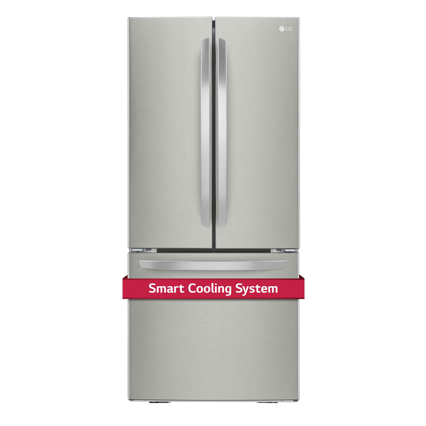LG 30" Smudge Resistant Stainless Steel French Door Refrigerator (22 cu. ft.) - LRFNS2200S--