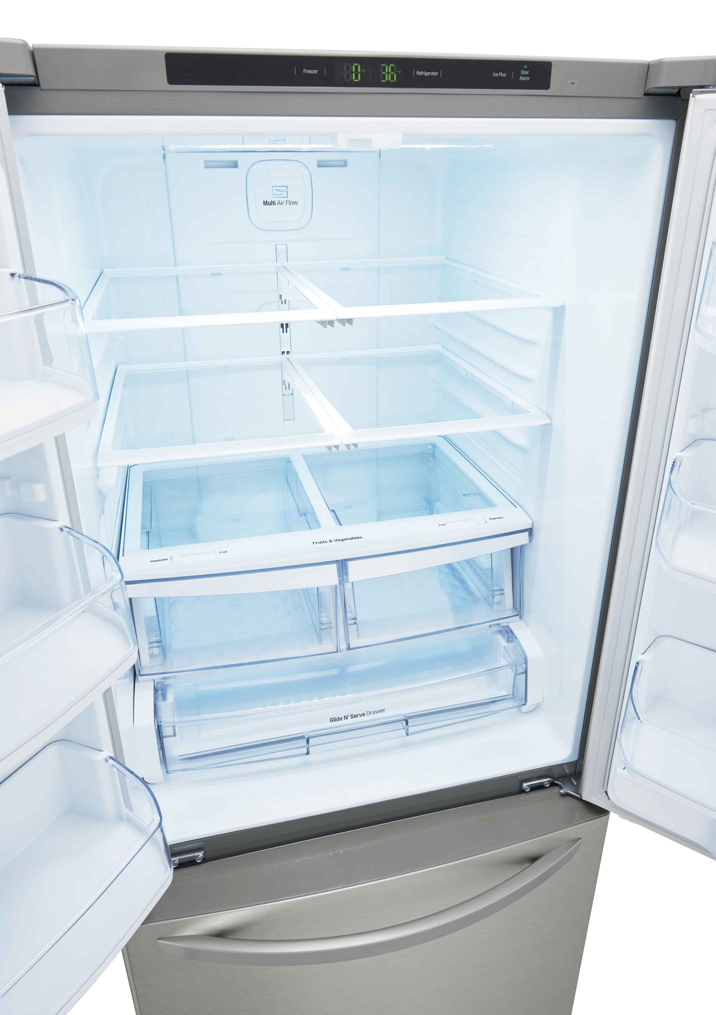 LG 30" Smudge Resistant Stainless Steel French Door Refrigerator (22 cu. ft.) - LRFNS2200S
