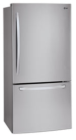 LG 30" 22.1 Cu. Ft. Stainless Steel Bottom-Freezer Refrigerator - LRDNS2200S